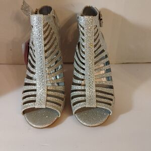 Hot Tomato Cut out Rhinestones Sandal
